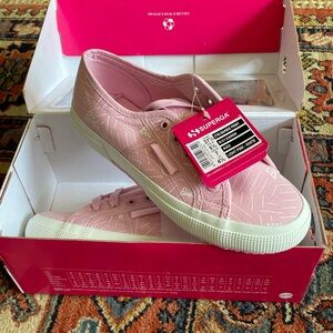 Brand new, in the box. Barbie x Superga sneakers